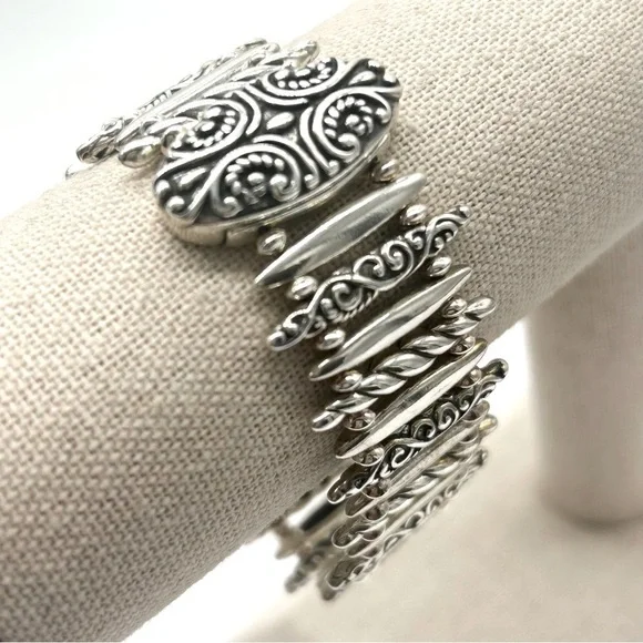 Carolyn Pollack American West Sterling Silver Saucer Bead Bracelet $599 - Picture 1 of 6